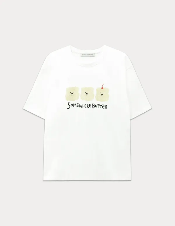 6.2 출고 Butteree trio over-fit top - Ivory