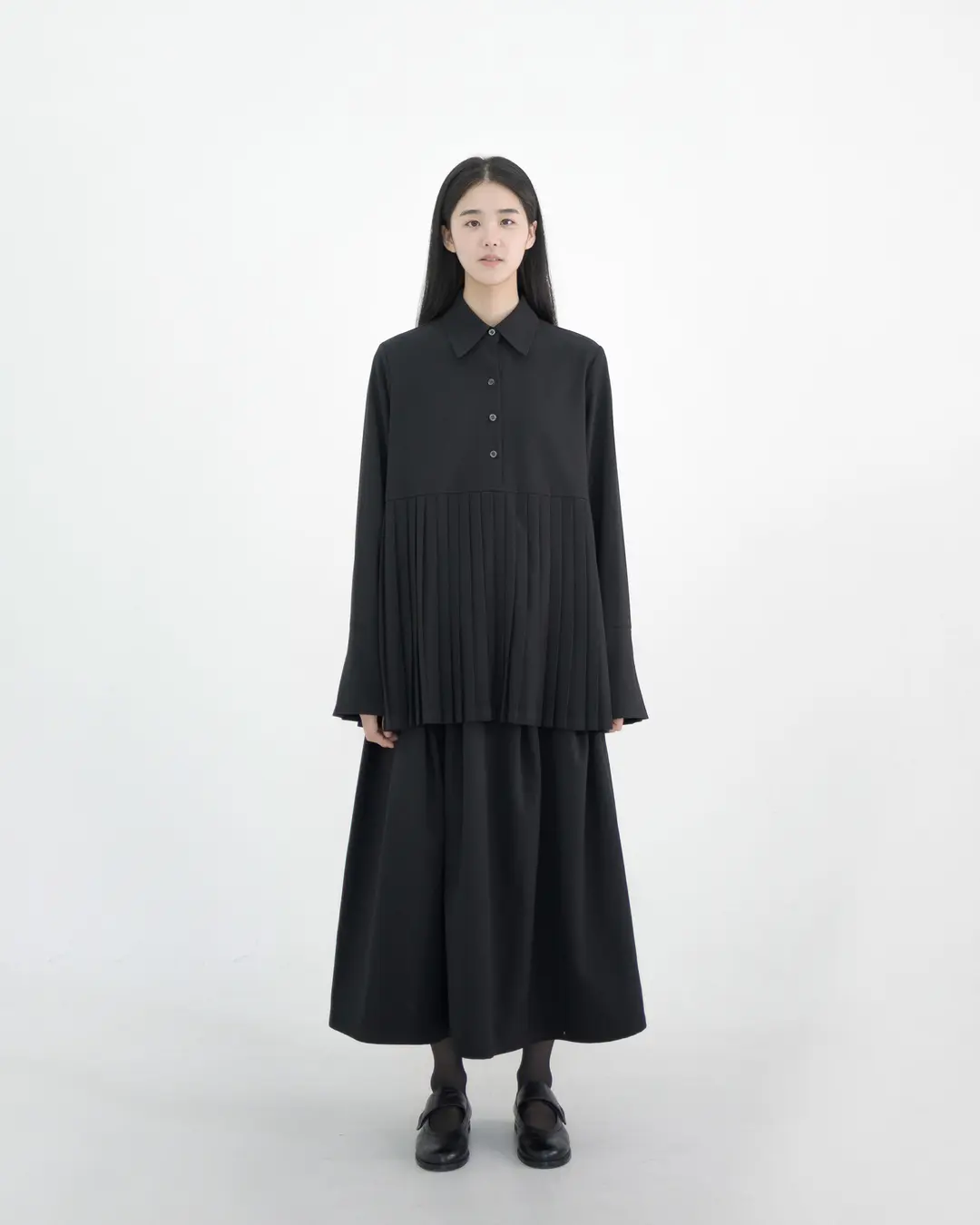 유노이아 standard pleats shirt 상품 이미지 2