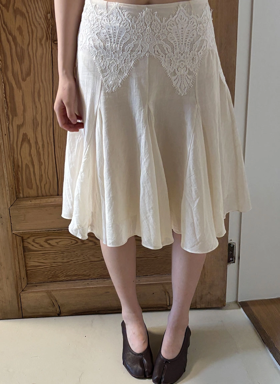 루루서울 Bali Lace Flare Skirt (Oat Cream) 상품 이미지 2