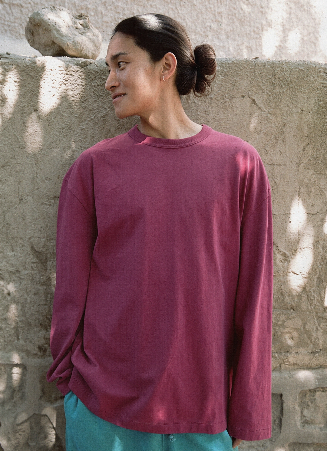 부디무드라 Small pocket long sleeve (Unisex)_Raspberry Radiance 상품 이미지 1