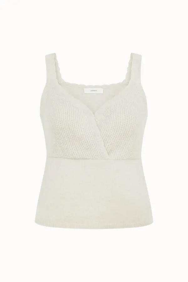Wrap Knit Bustier[LMBEAUKN288]-Ivory