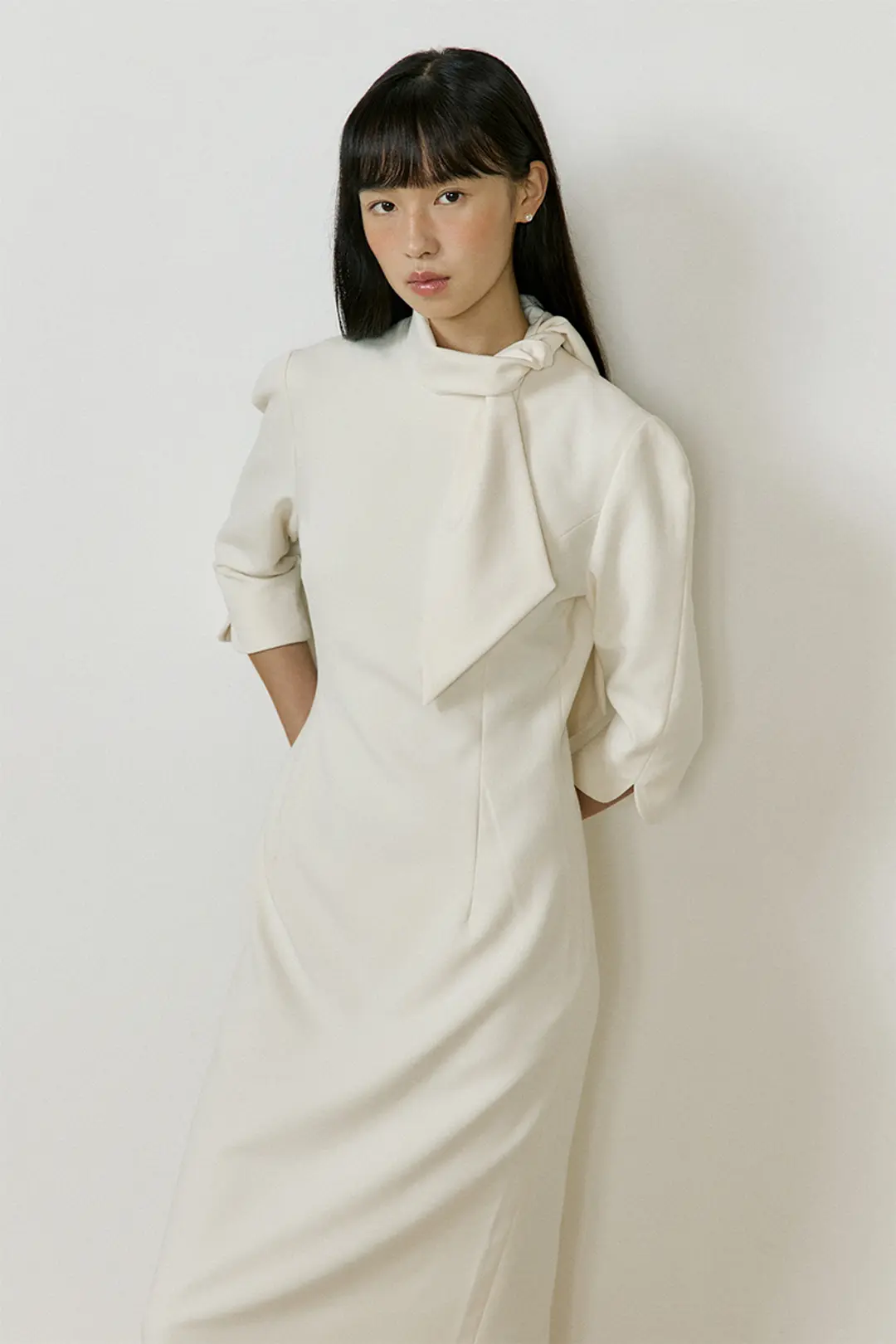 루시르주 Muffler One-piece (ivory) 상품 이미지 1