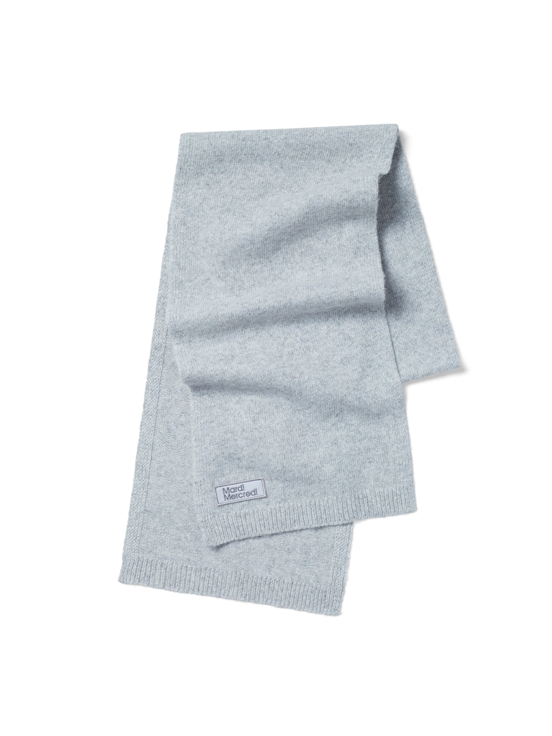 마르디 메크르디 WOOL MUFFLER SQUARE LOGO_HEATHER 상품 이미지 1