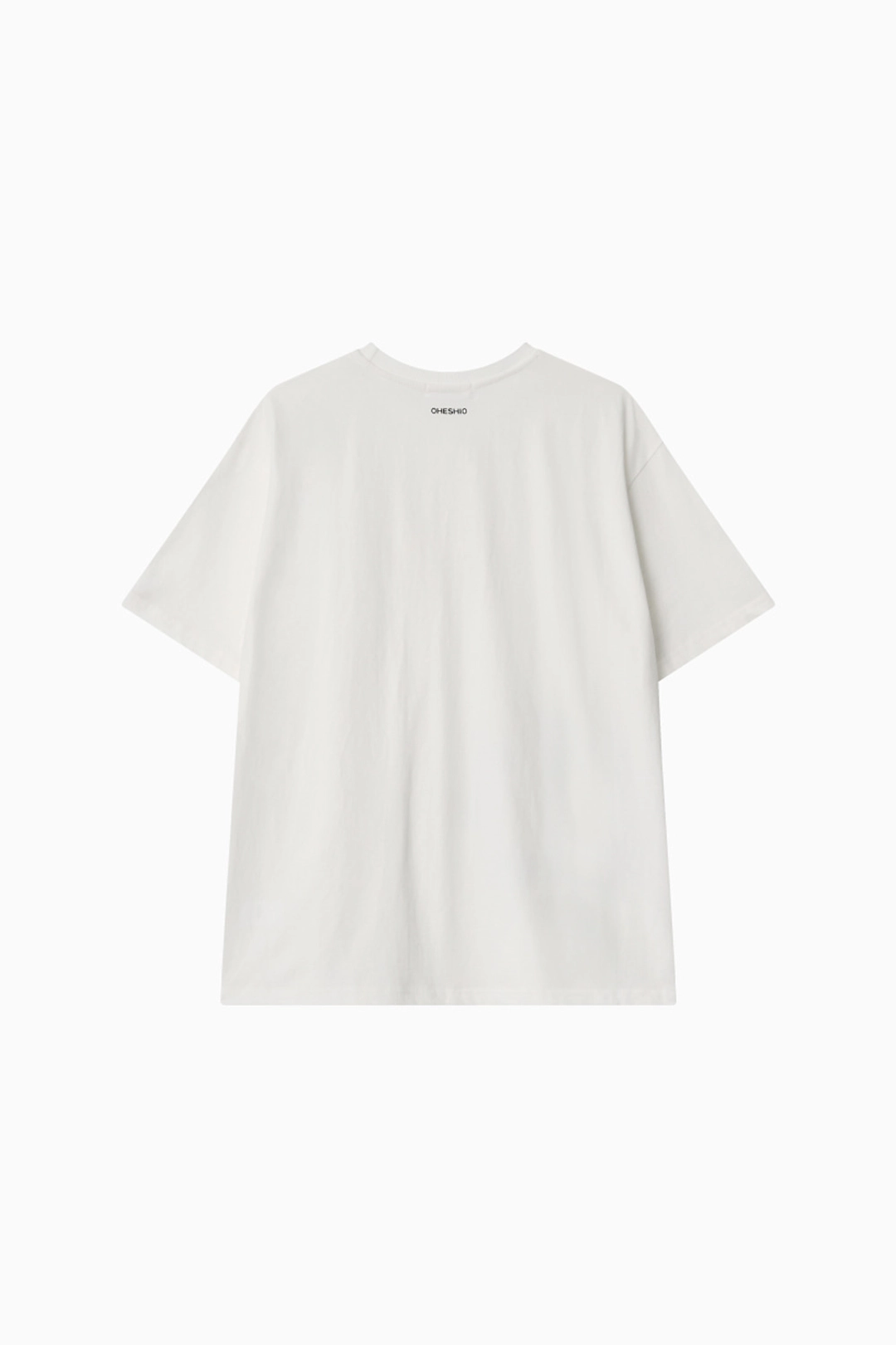 오헤시오 MINI APPLE LOGO OVERFIT T-SHIRT, WHITE 상품 이미지 2