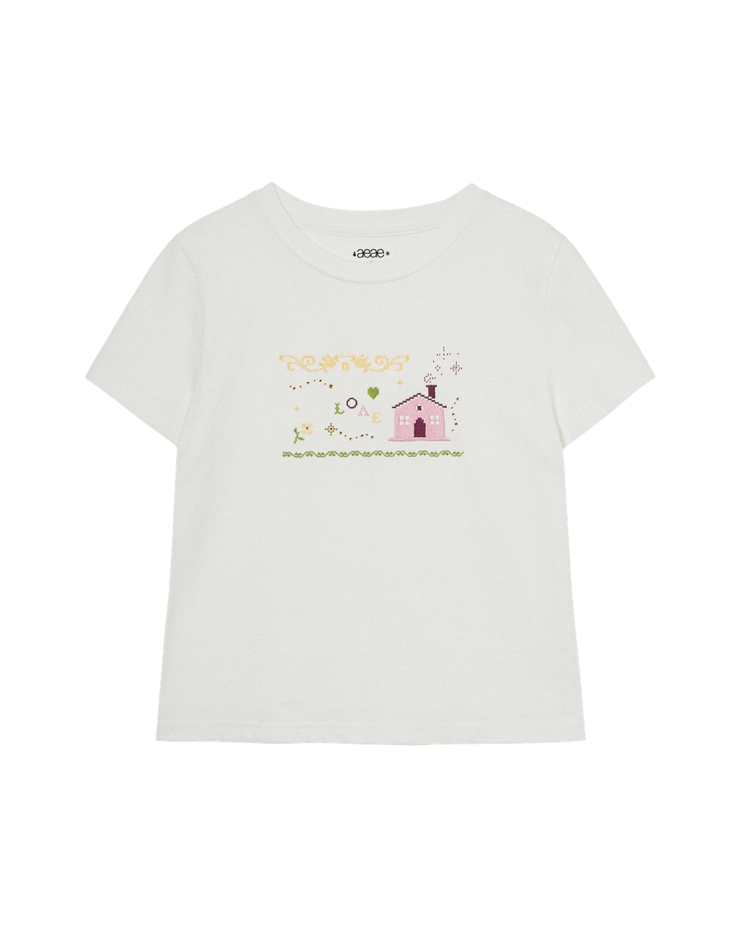 에이이에이이 SWEET HOME TEE [WHITE] 상품 이미지 1