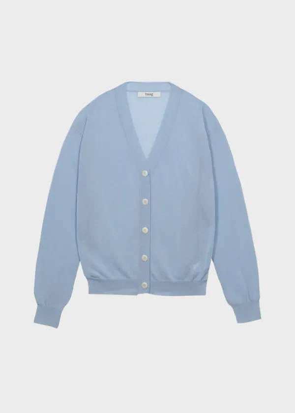 a rainy cardigan (mild blue)
