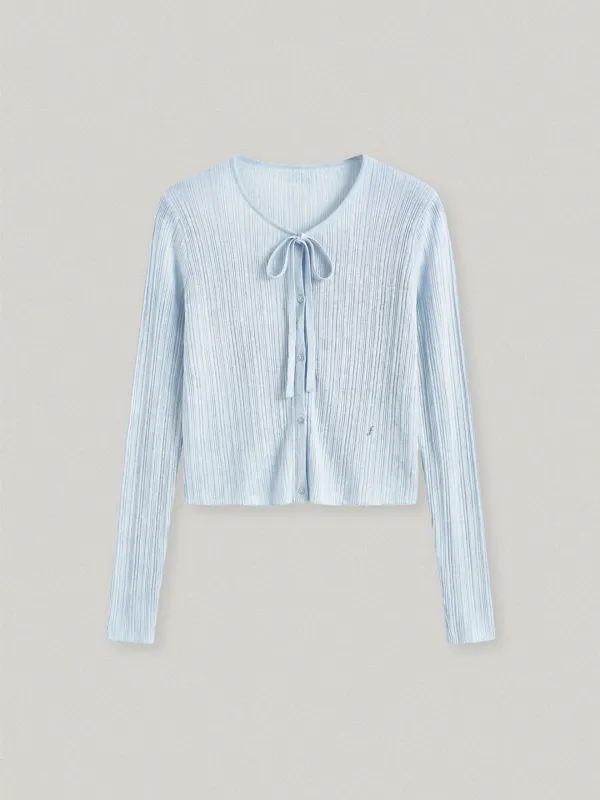 LEGER SHEER CARDIGAN - BLUE레제 시어 가디건