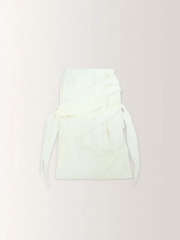 SANDY TIE SKIRT [ CREAM ]