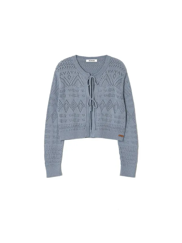 Skashi Strap Cardigan Blue