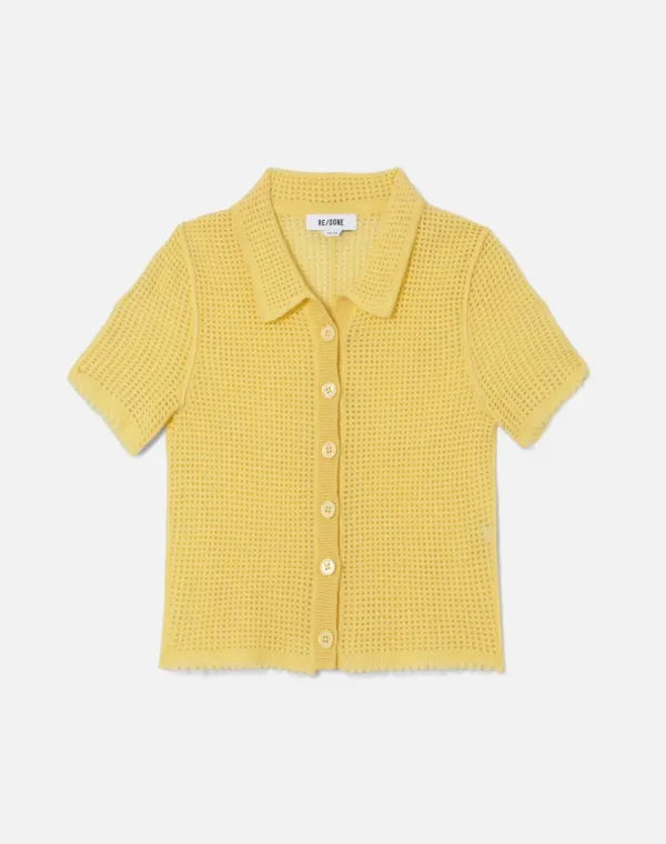 Amelia Cashmere Polo - Dandelion