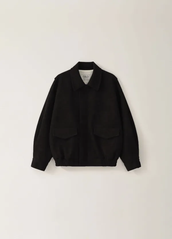 [Limited] Fake Collar Line Jacket - Black