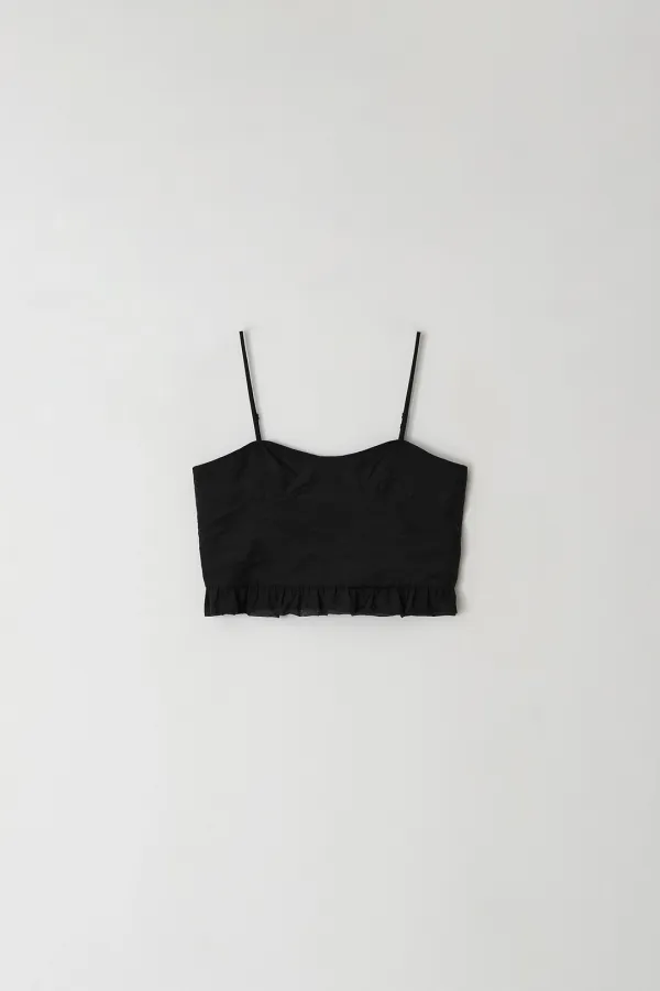 Reversed Sheer Bustier (black)