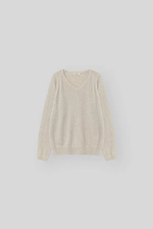Farina linen v knit (oat melange)