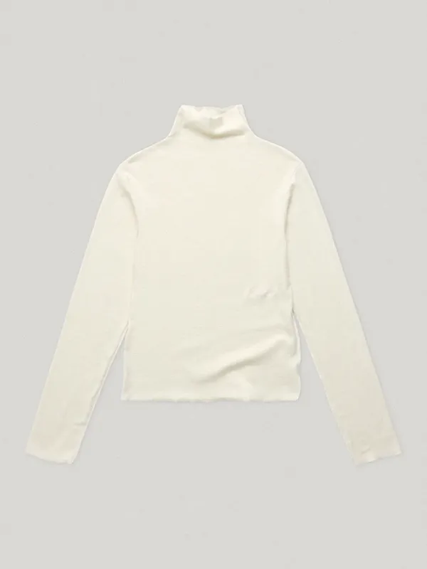 Aires Mock Neck Tee Cream (3rd)