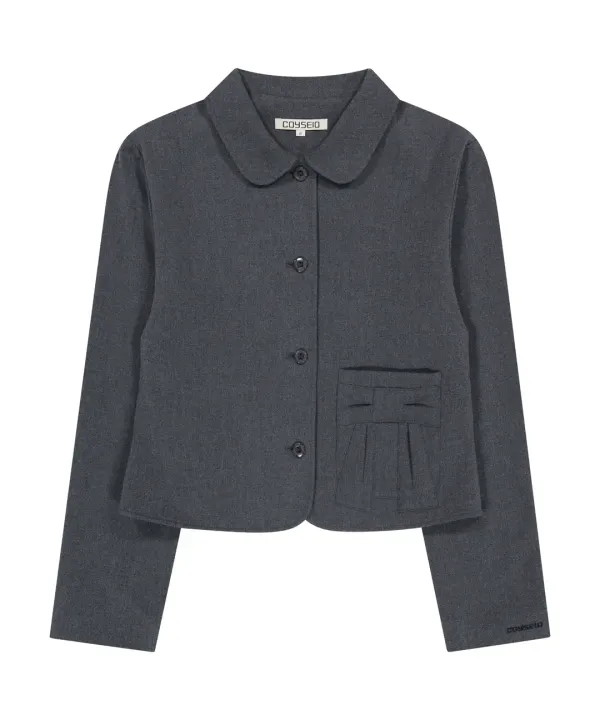 RIBBON JACKET GREY