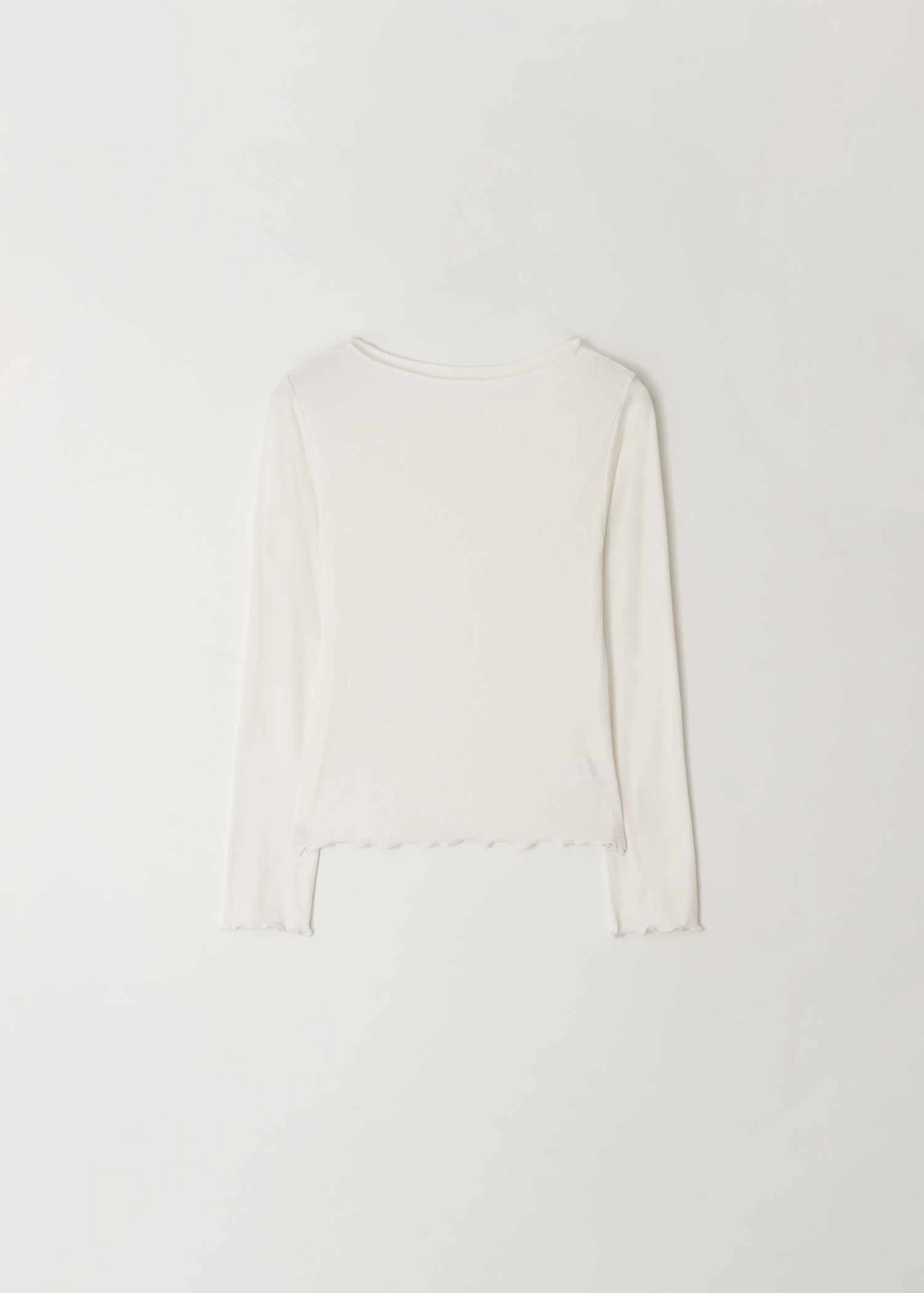 더라이 [2차] Boat-neck Long Sleeve T-shirt(Ivory) 상품 이미지 1