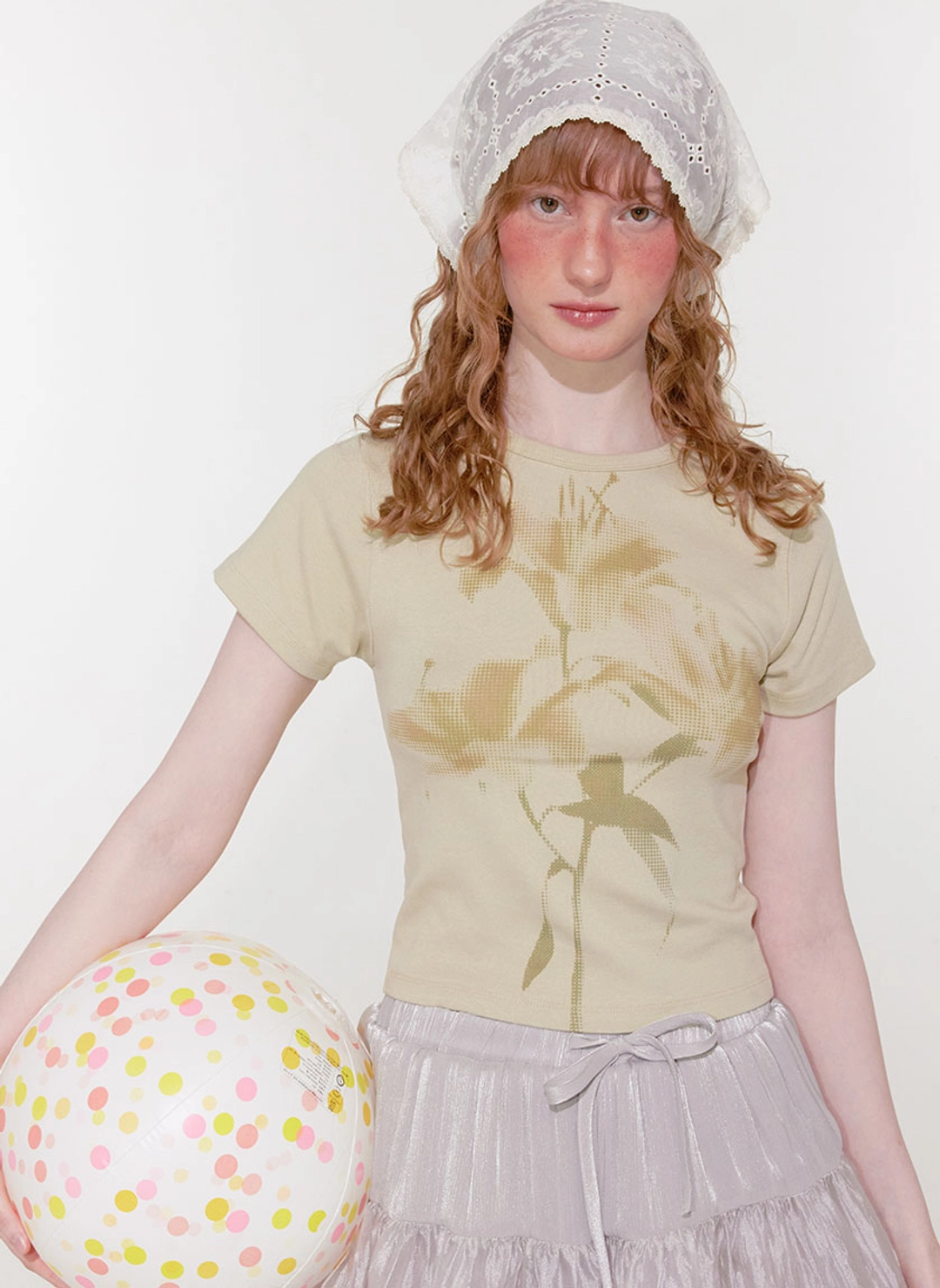 루루서울 Lily T-Shirt (Green Yellow) 상품 이미지 2