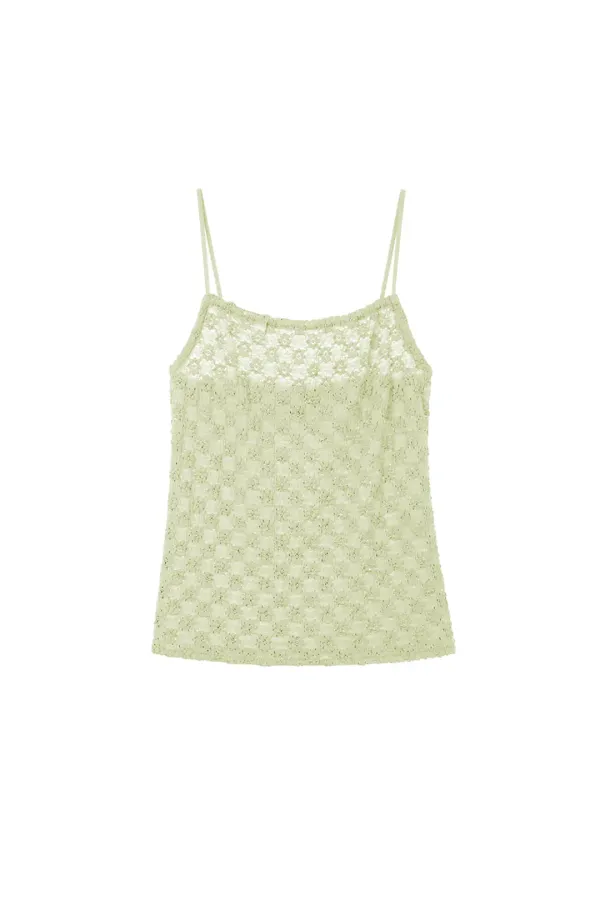 Fleur Tube Top, Lime