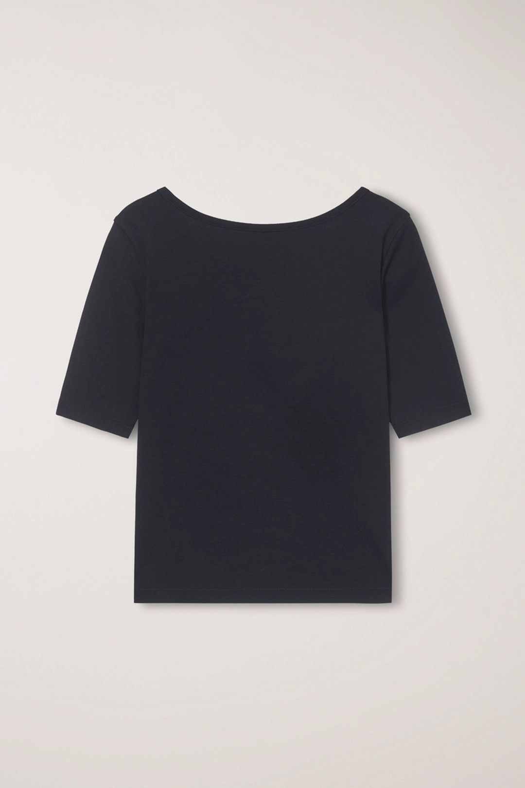 던스트 ESSENTIAL BOAT NECK T-SHIRT BLACK_UDTS6B227BK 상품 이미지 1