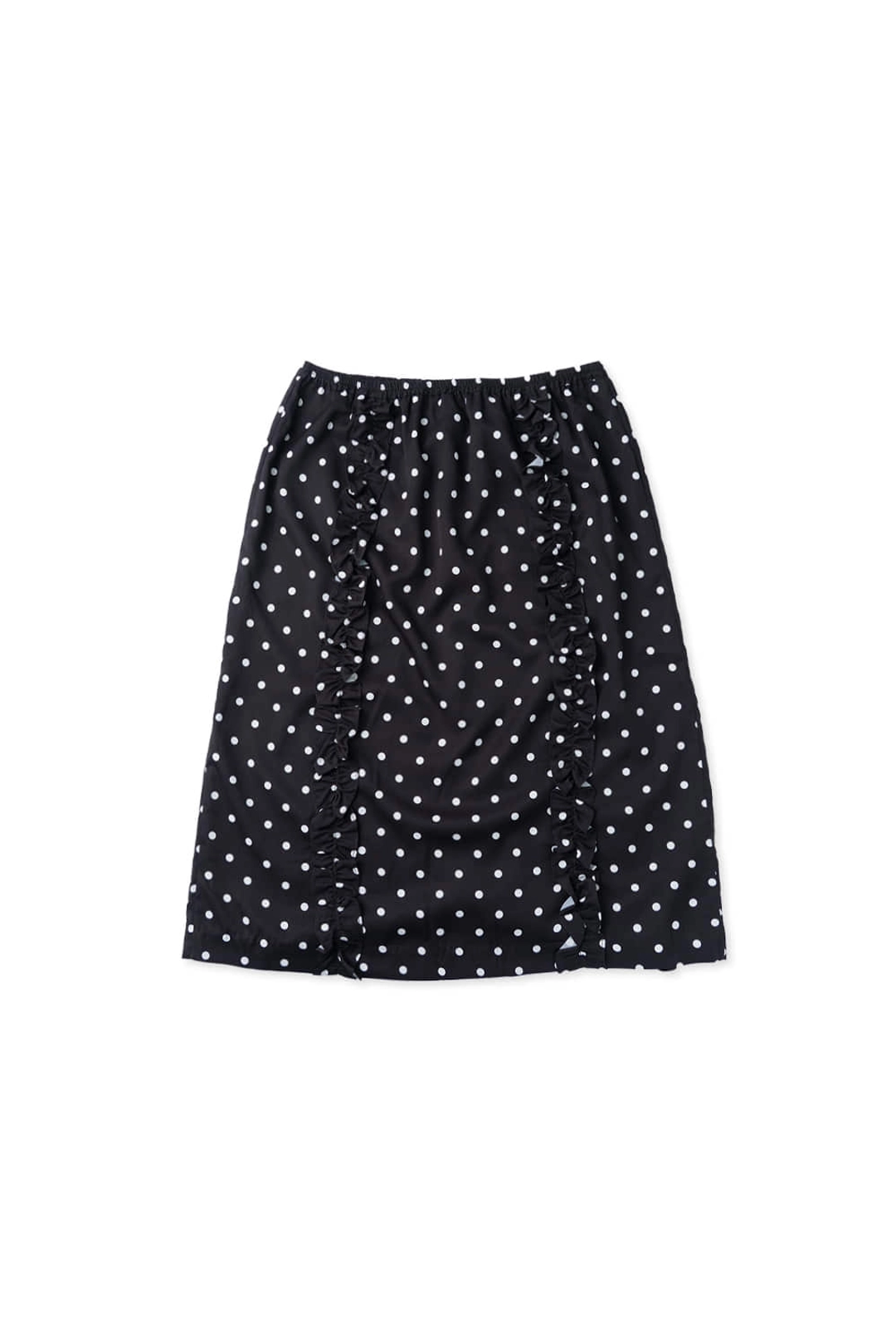 위드아웃썸머 Dot frill skirt_black 상품 이미지 1