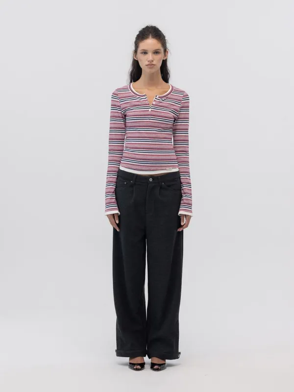 COMMA JERSEY PANTS (CHARCOAL)