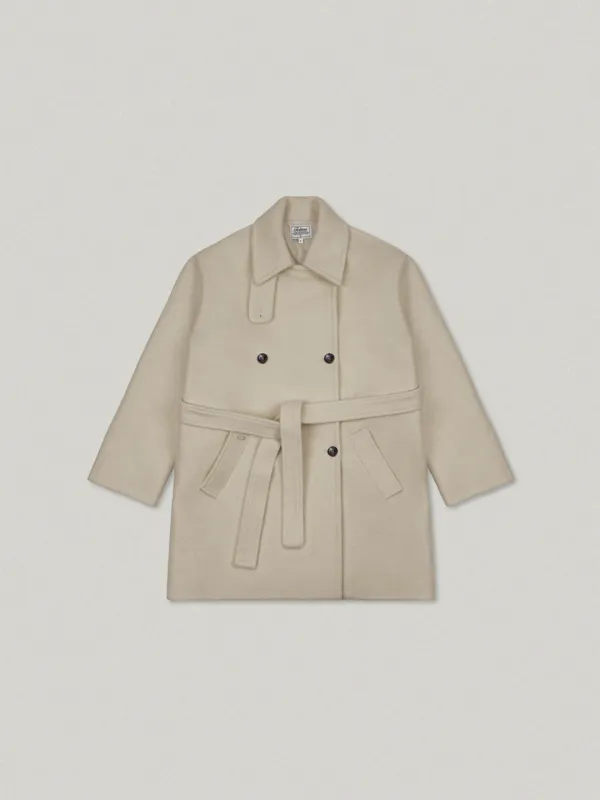 Wool Boucle Half Coat - Butter울 부클 하프 코트