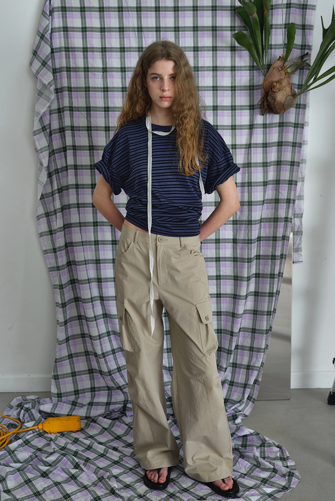 브렌다 브렌든 NCFV cargo pants - beige 상품 이미지 2