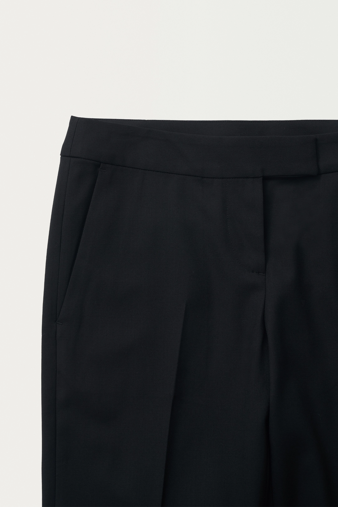 낫띵리튼 Ellis cuff wool pants (Black) 상품 이미지 2