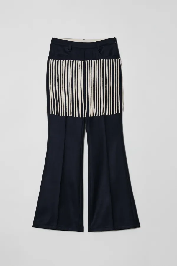 NET FRINGE SLACKS [NAVY]