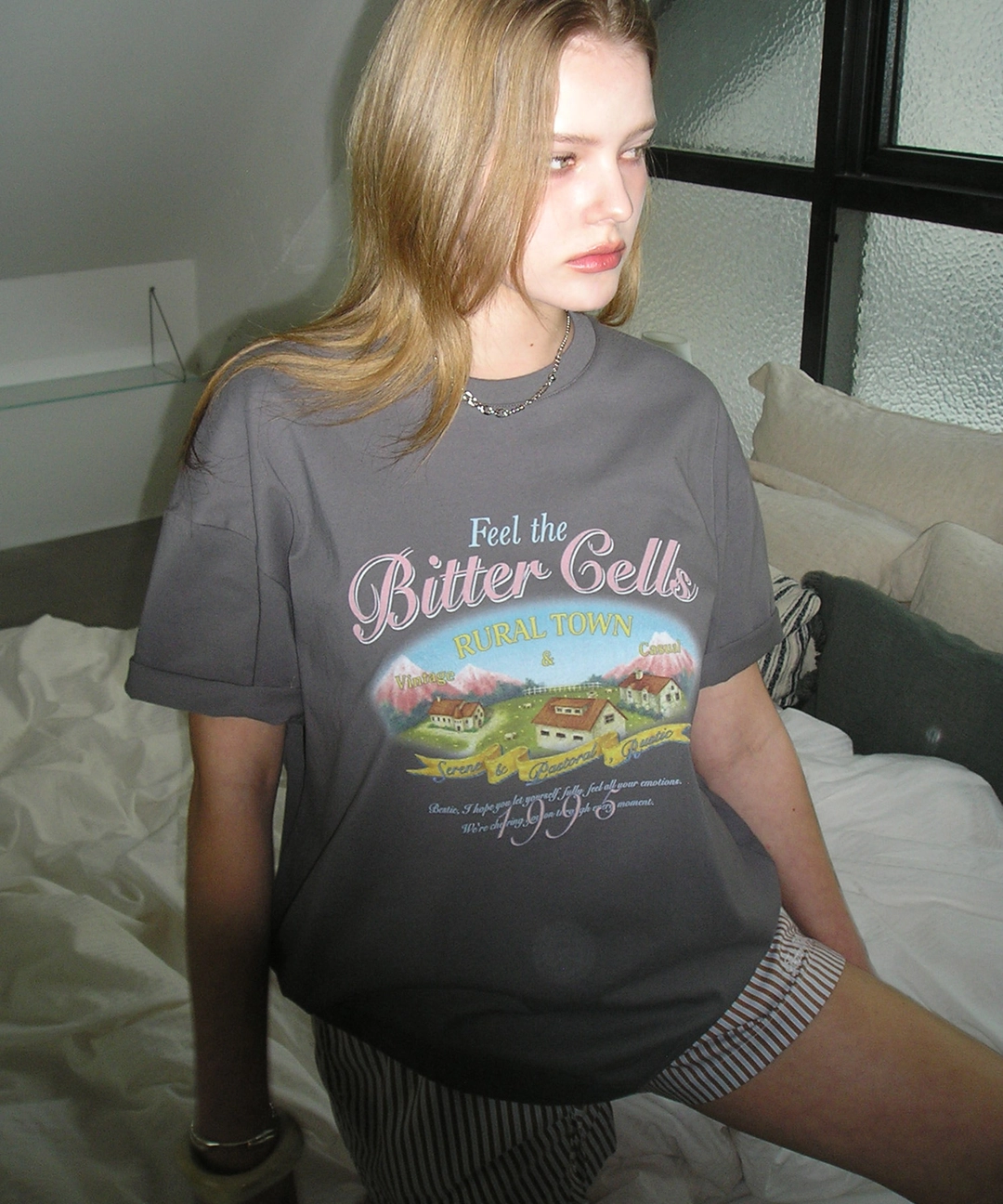 비터셀즈 Rustic Town Tee-Dark Grey 상품 이미지 2