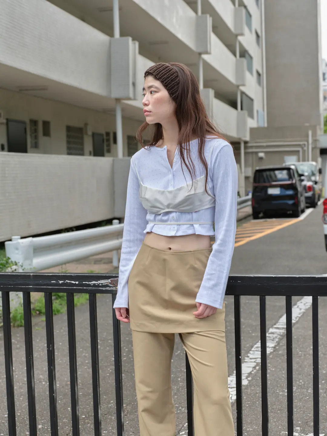 캐롤쇼페 CAROL BRATOP IN WHITE / NAVY 상품 이미지 2