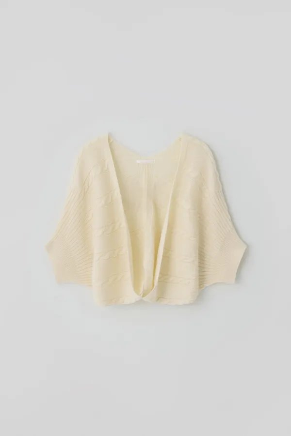 (1st re-stock) T/T Gayle layered bolero (cream)