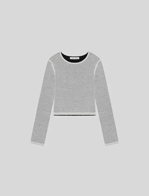 [7th REORDER] LAYERED LONG SLEEVE T-SHIRT [BLACK]