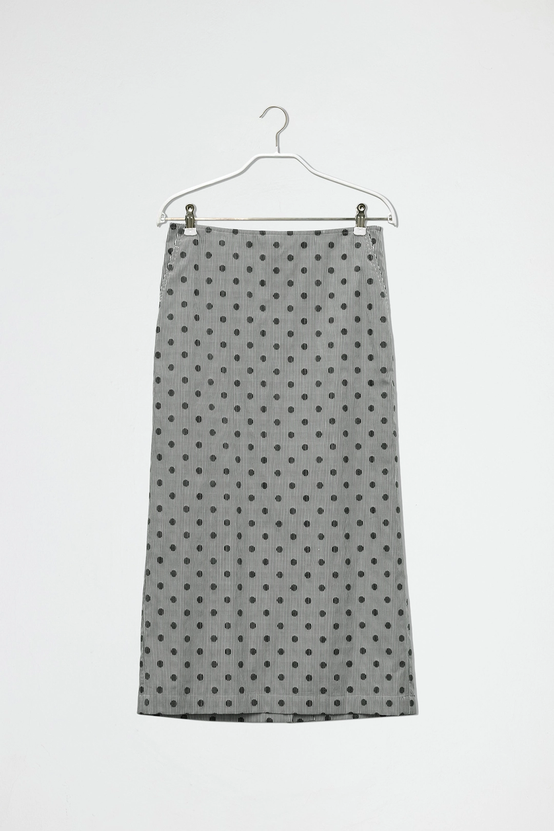 엔오르 STRIPED DOT LONG SKIRT - NAVY 상품 이미지 1