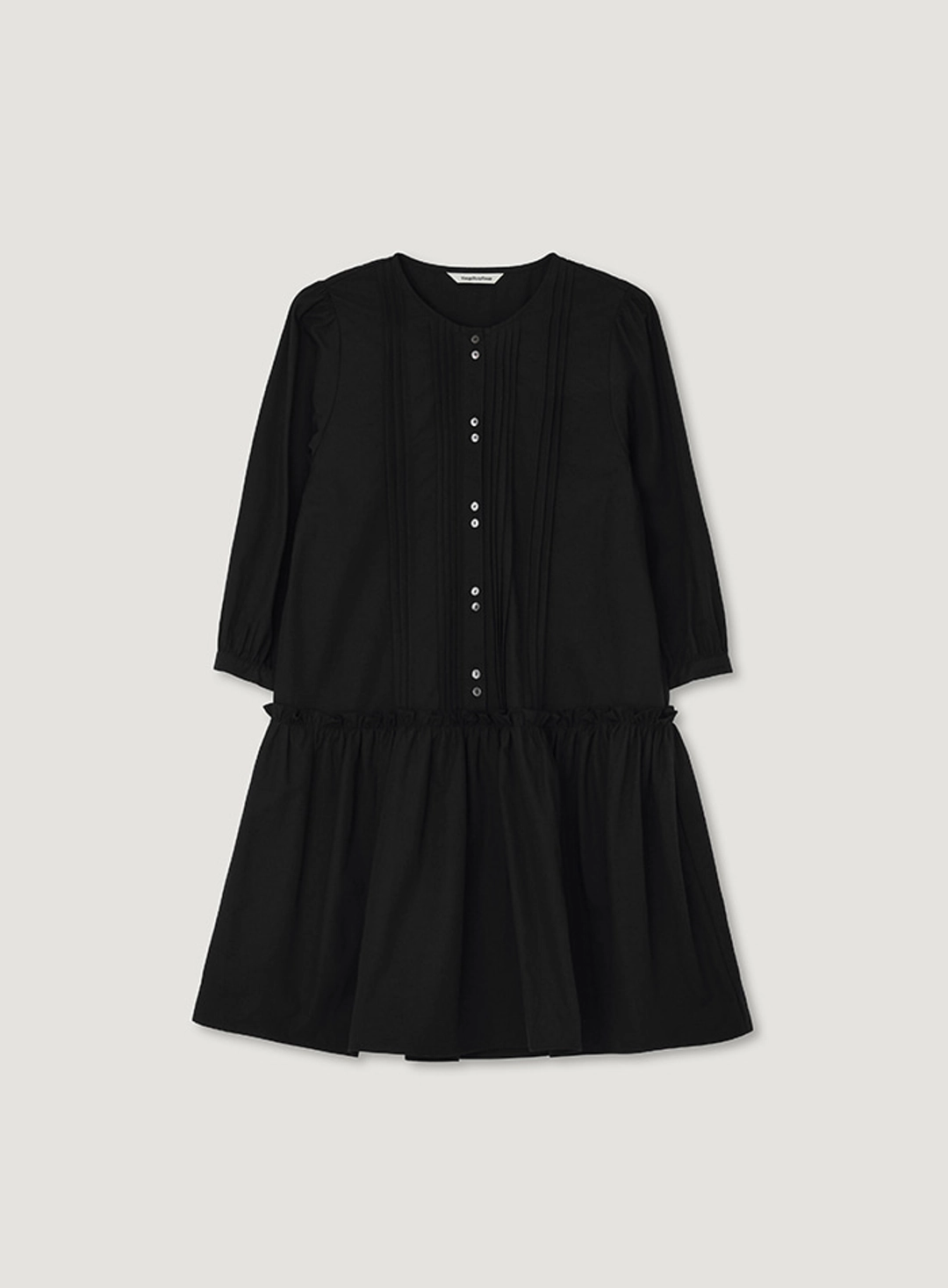 망고매니플리즈 HEIDY COTTON ONE PIECE_BLACK 상품 이미지 1
