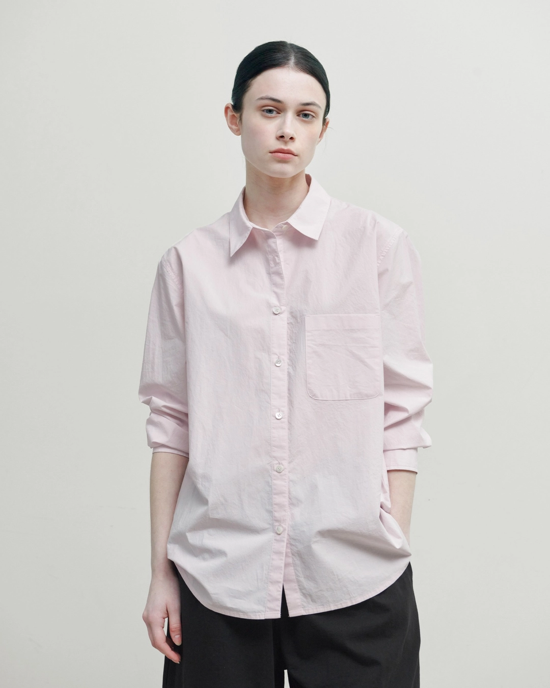 브라운야드 W Essential Shirt, Pink 상품 이미지 2
