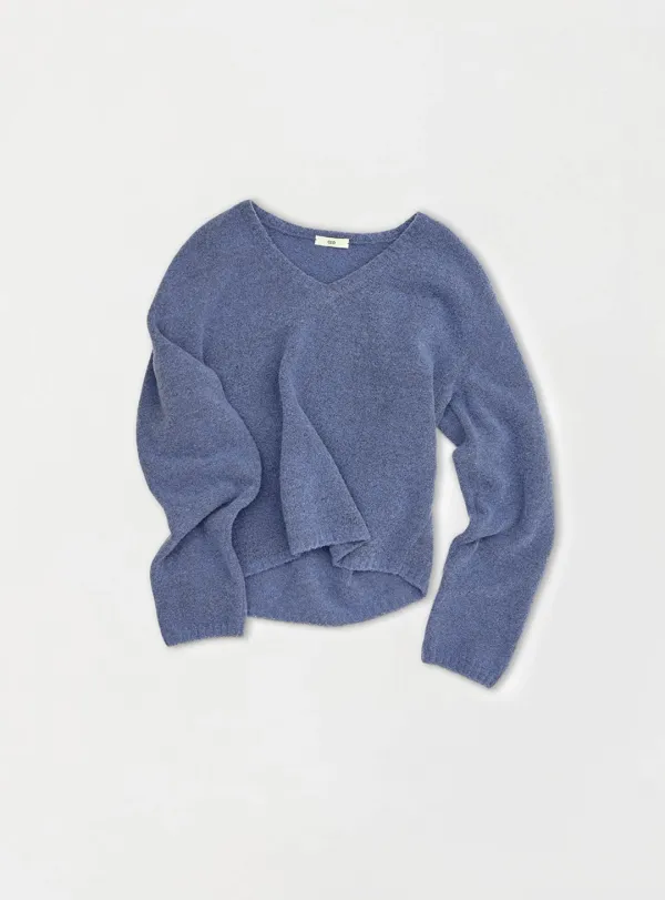 [2ND] SOFT WOOL PULLOVER - BLUE