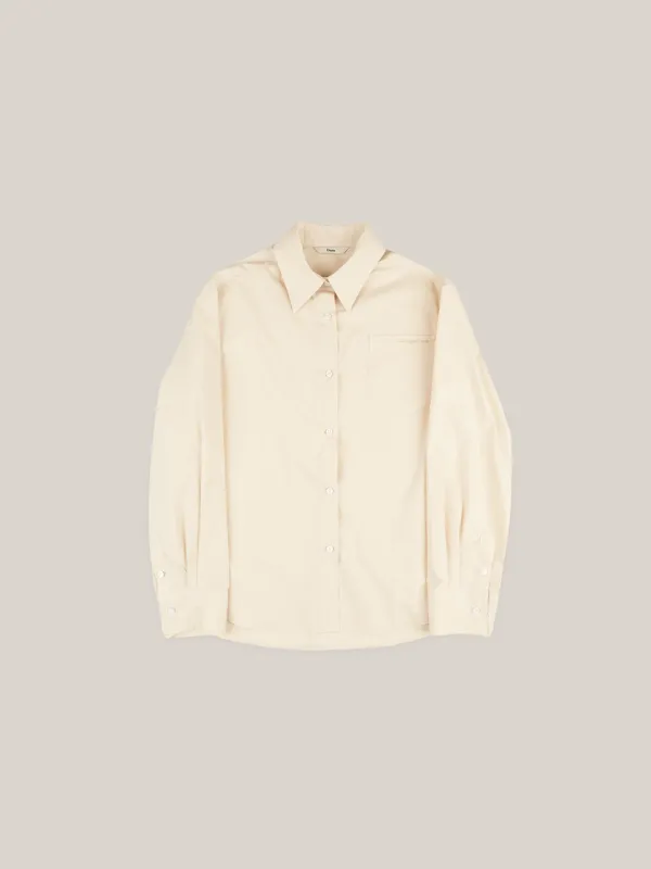 SUMMER BASIC SHIRTS  [ BEIGE ]