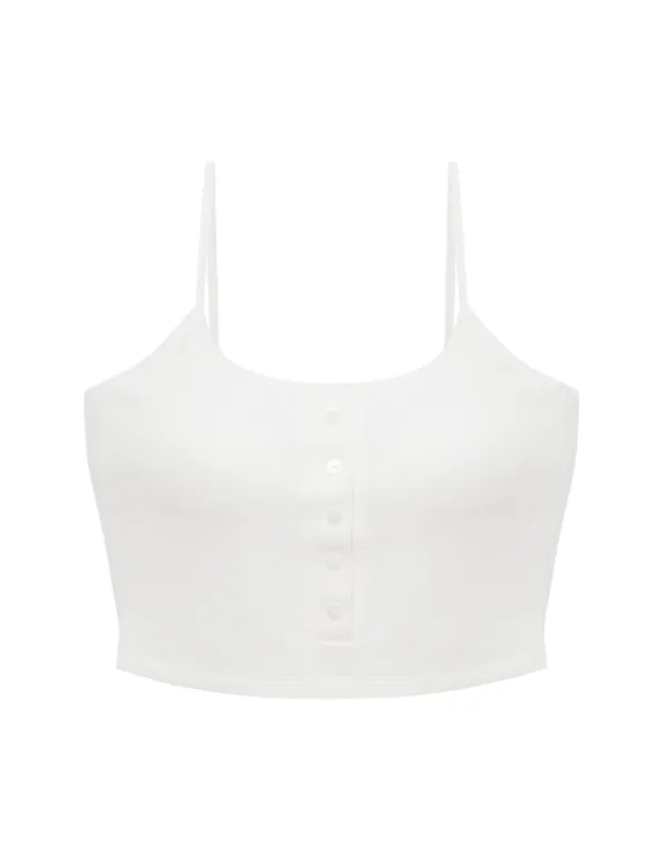 BUTTON BRA TOP_WHITE