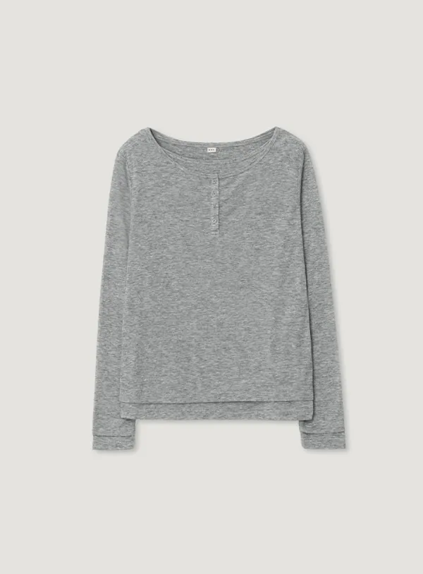 EEZ LAYERED TEE_MELANGE GREY