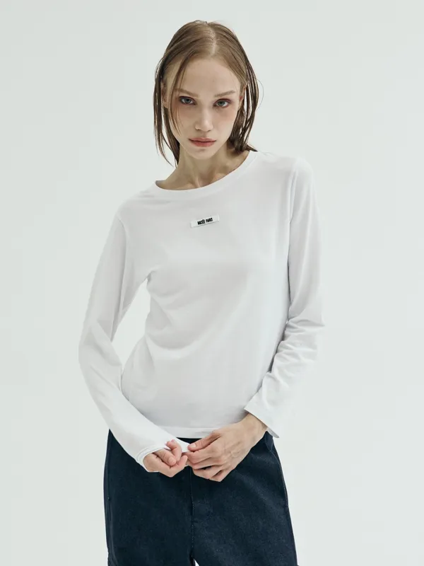 MUSÉE Vendome Sculpted-Shoulder T-Shirt_White