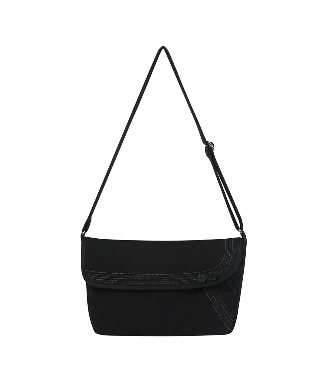 미세키서울 Stitch folding cross bag BLACK 상품 이미지 1