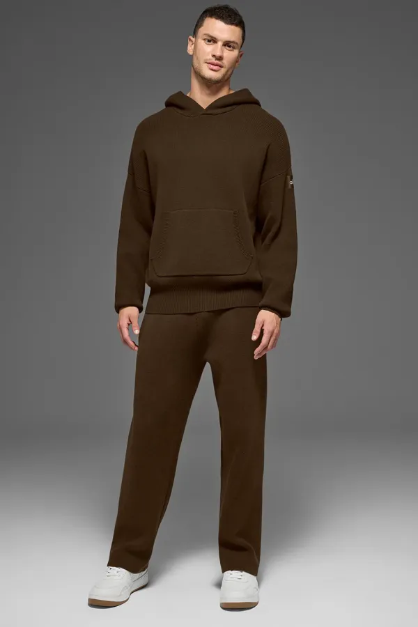 Scholar Hooded Sweater - Espresso