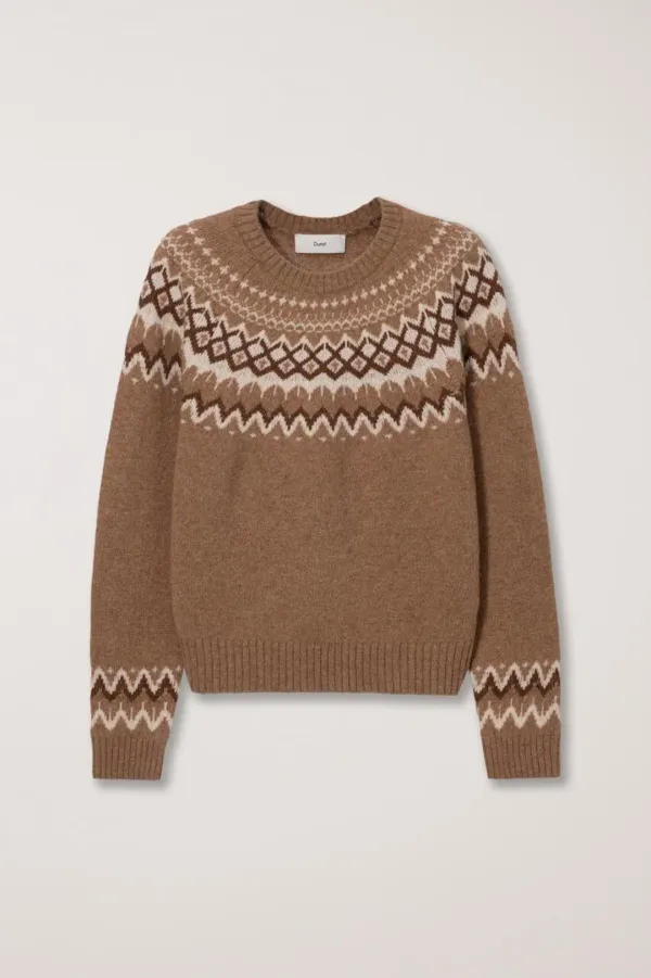 UNISEX FAIRISLE SWEATER CAMEL