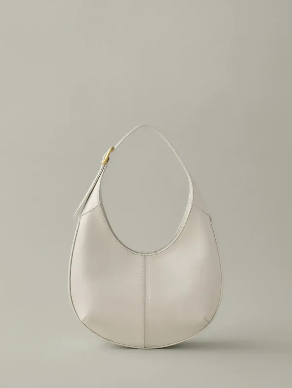 Round Miele Hobo Bag Ivory