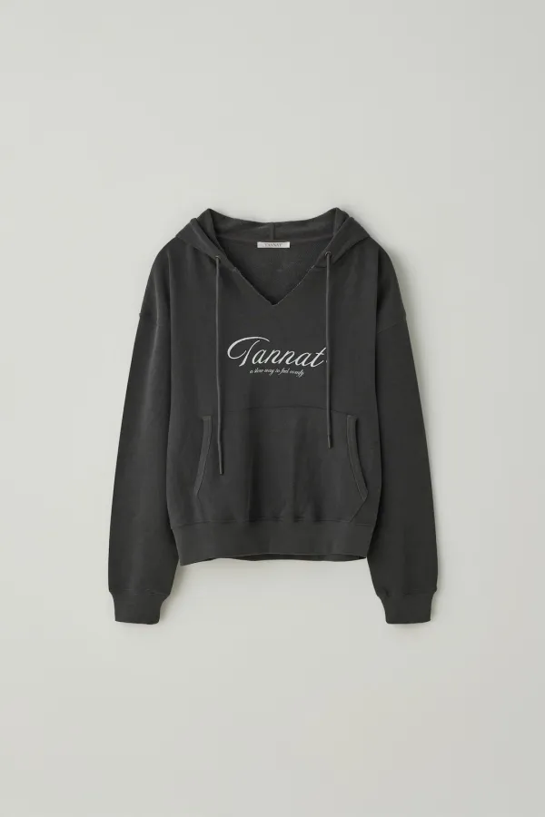 T/T Relaxed pullover hoodie (charcoal)