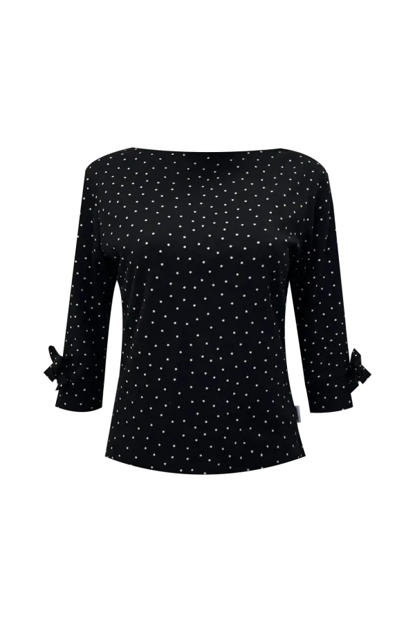 STARRY HALF TEE (BLACK)