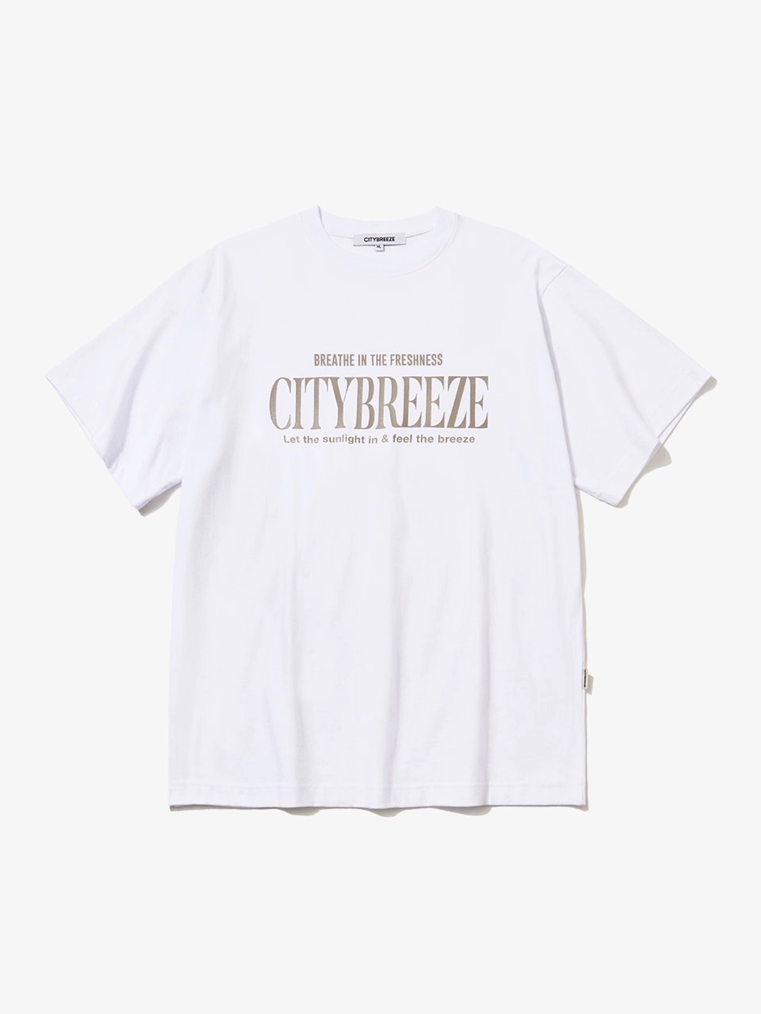 시티브리즈 시티 타이포 반팔 티셔츠_WHITE 상품 이미지 1