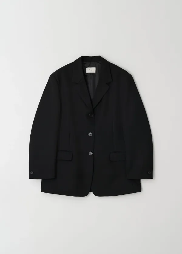Oversized Single Jacket(Black)