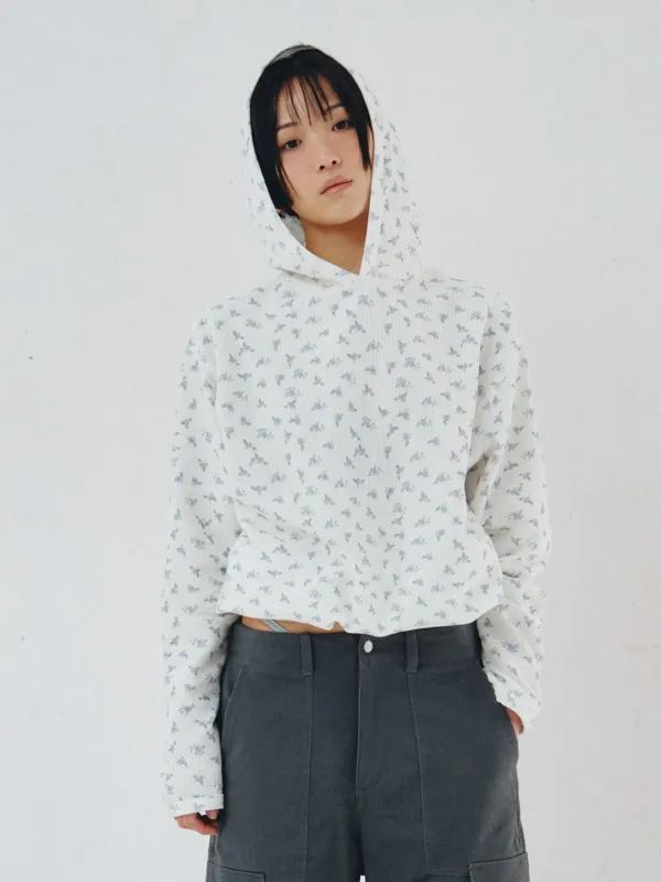 [PLZPROJECT][2차] WAFFLE HOOD, FLORAL CREAM
